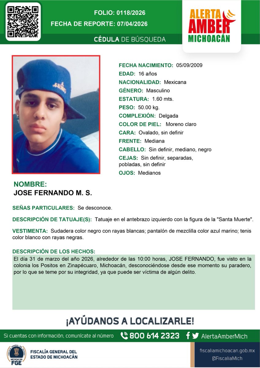 Alerta Amber Mich. tweet media