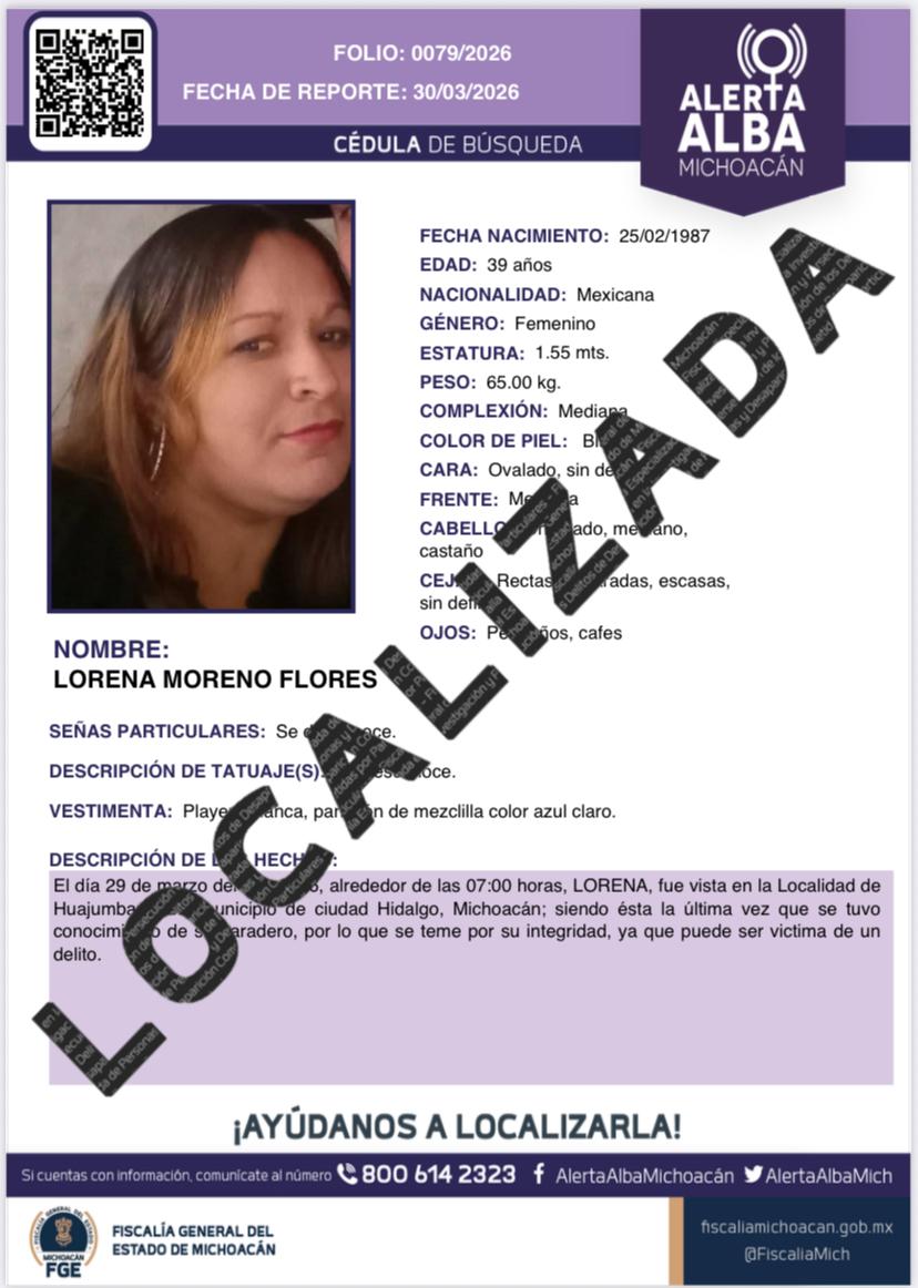 Alerta Alba Michoacan tweet media