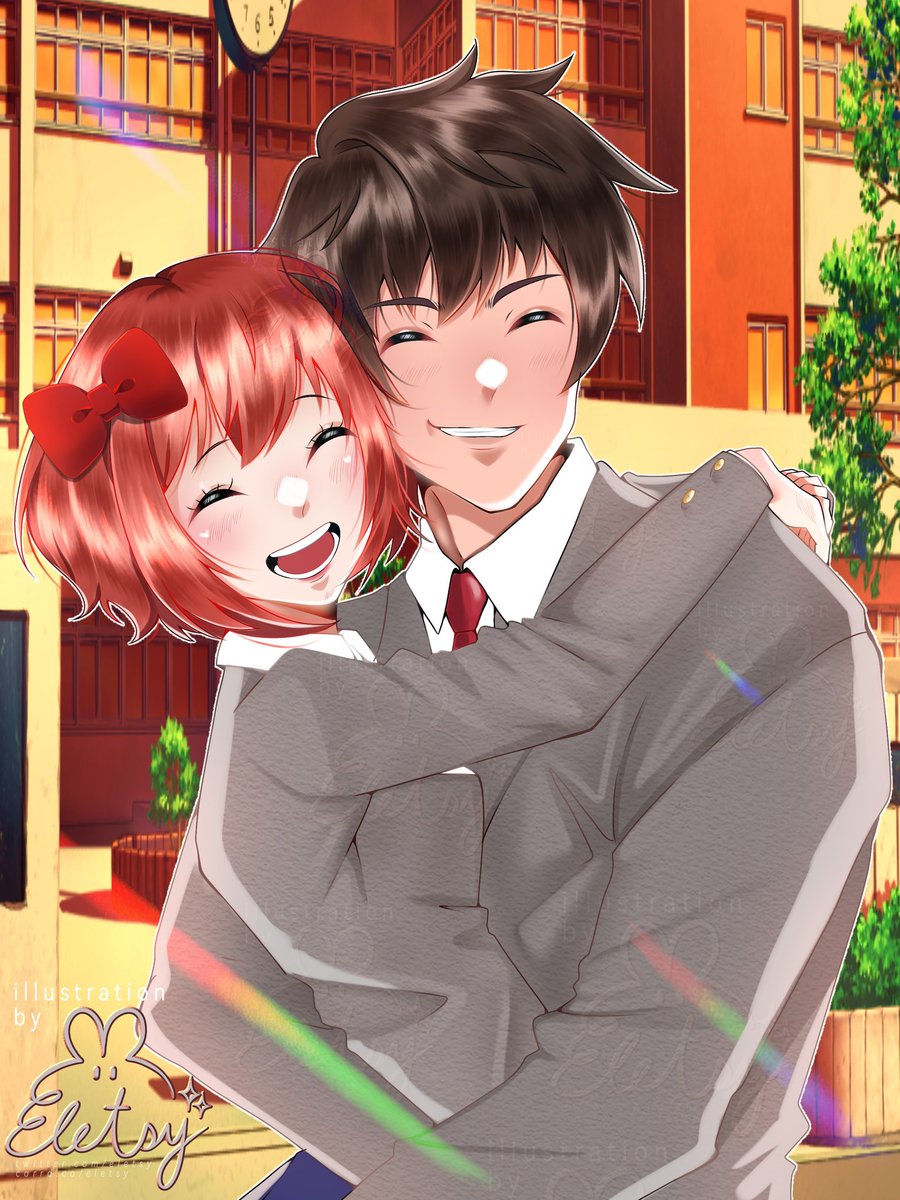 eletsy's tweet photo. Do you ship them? 

#ドキドキ文芸部 #DDLC https://t.co/N4YHVd0LSC