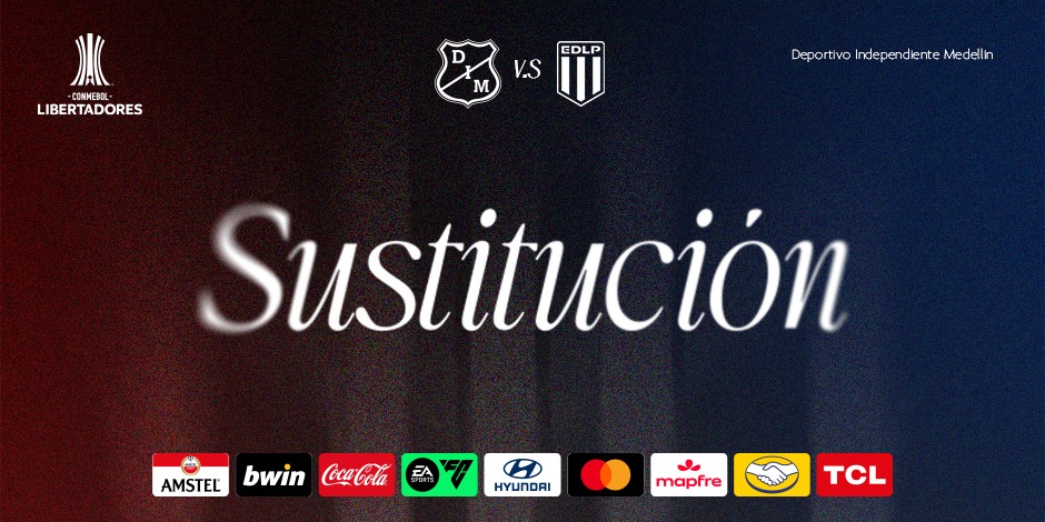 DIM_Oficial's tweet image. ⏱️ 68' | Medellín 1-1 Estudiantes

Sustitución en el #Poderoso

⬇️ Jhon Edwin Montaño #20 
⬆️ Yony González #11 

#DaleMedellín #ConmebolLibertadores