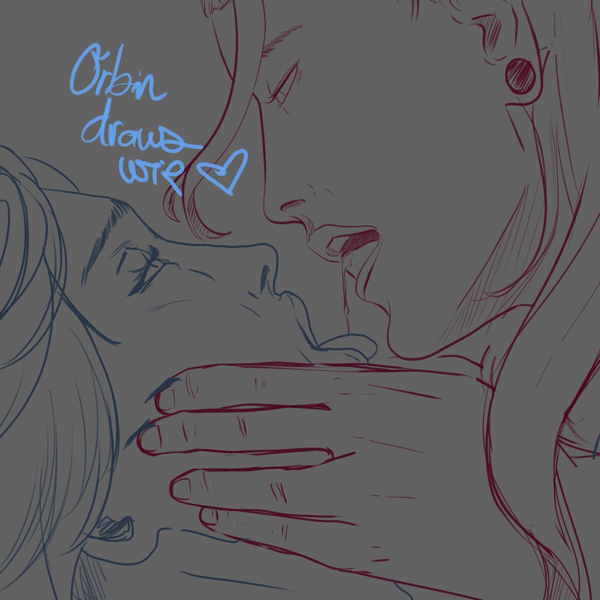 orbindraws's tweet photo. back with a little something from the break #wip #stsg
but also my wrist is in a brace and im nerfed from drawing now so this will be the last one for a minute https://t.co/OZjglYPpKO