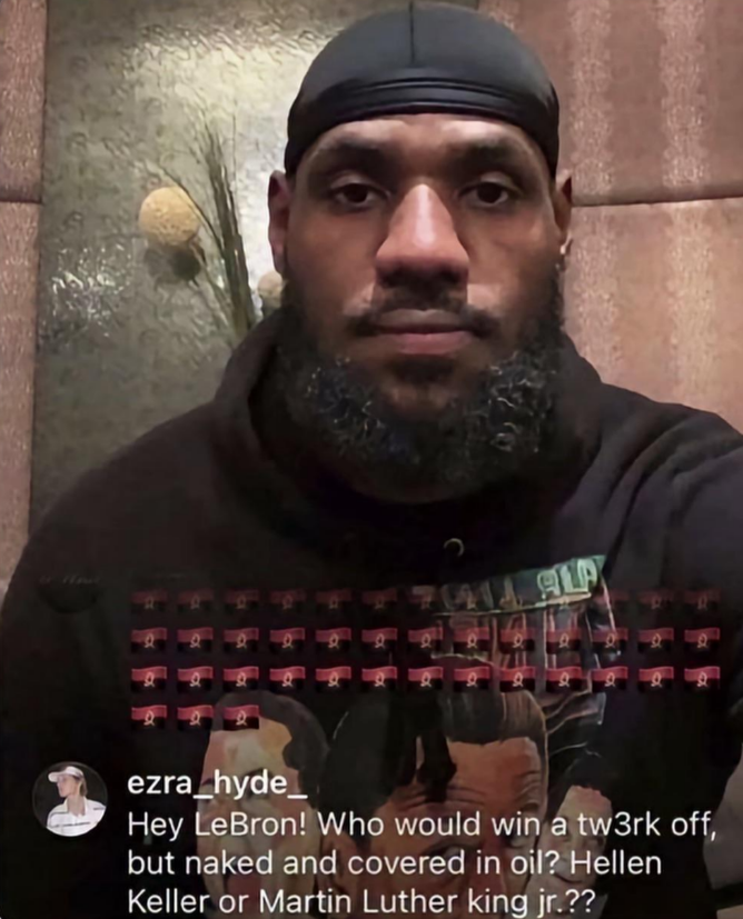 This comment on Lebron's IG stream 😭😭😭
