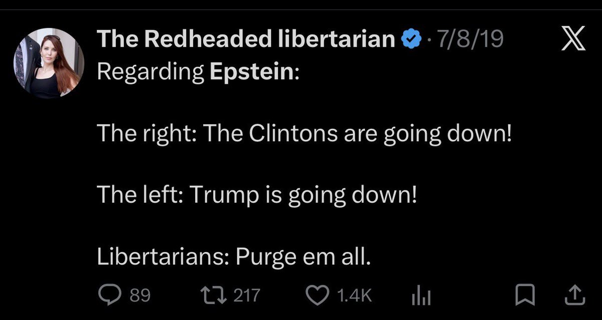 The Redheaded libertarian tweet media