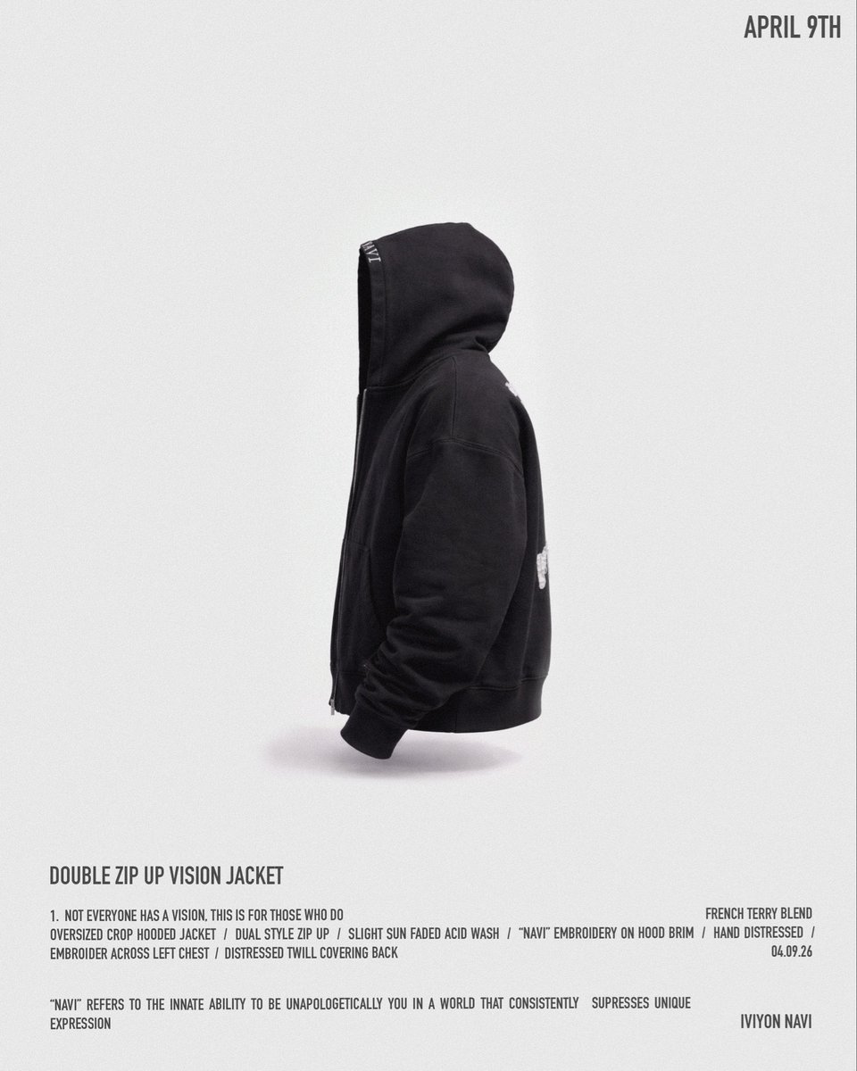 IVIYONNAVI's tweet photo. Tomorrow. 12:30 PM PST 

#navi
#luxury
#outerwear
#fashion 
#explorepage https://t.co/eJ4FOdfT7k