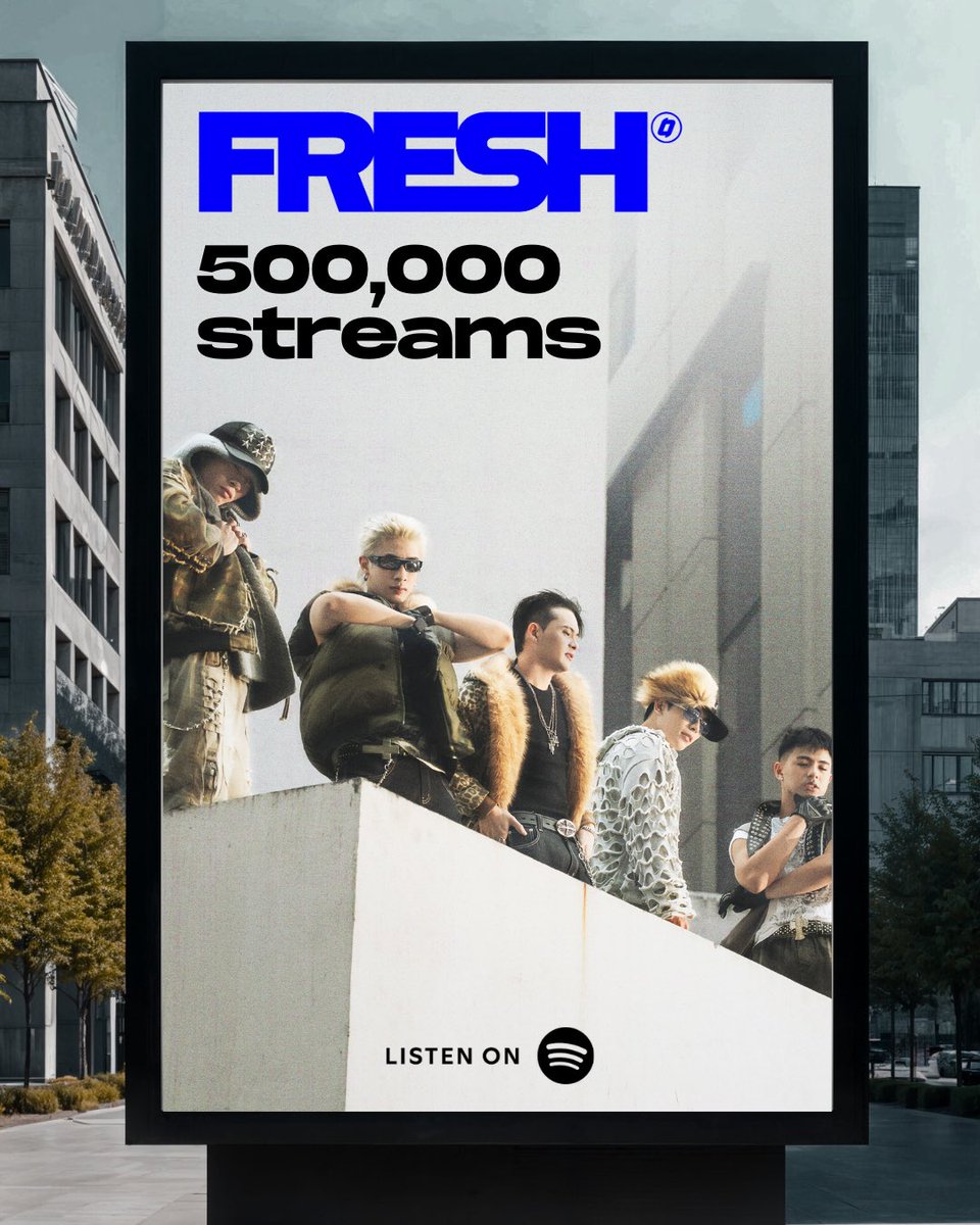 bgyo_ph's tweet photo. Ain’t nothin’ FRESHER than 500K streams on @Spotify ! 🥳

Thank you for listening! Keep streaming ‘Fresh’ here: 
🔗  https://t.co/ApBADtVr9D

#BGYO #BGYO_Fresh https://t.co/XdtclmJuPF