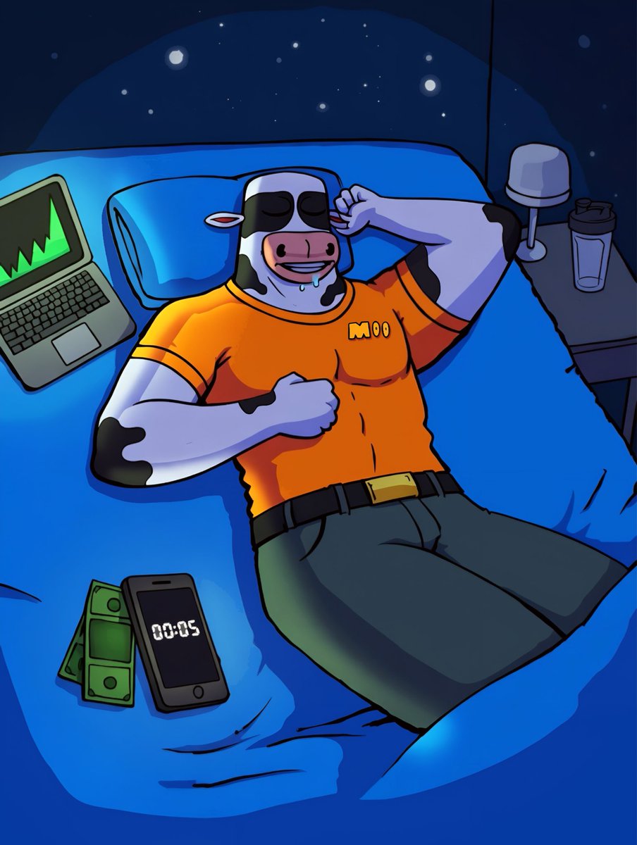 GN #MOOARMY 💤
Monitor the situation moo.army 👀, but sleep according to the sleep mode📱🔌🪫 🛌🐮🧡✨

#bullish #GoodNightLingling #gn #CryptoMeme #memecoin1000x