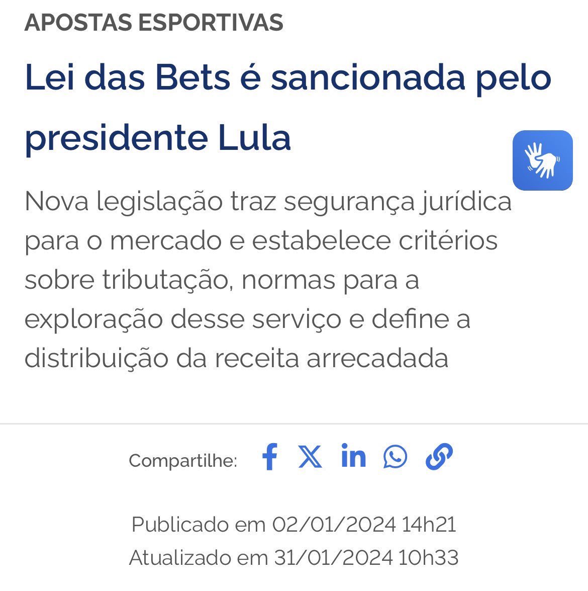 Libere as Bets, ganhe bilhões, em ano de eleições faça campanha contra. Parabéns.
