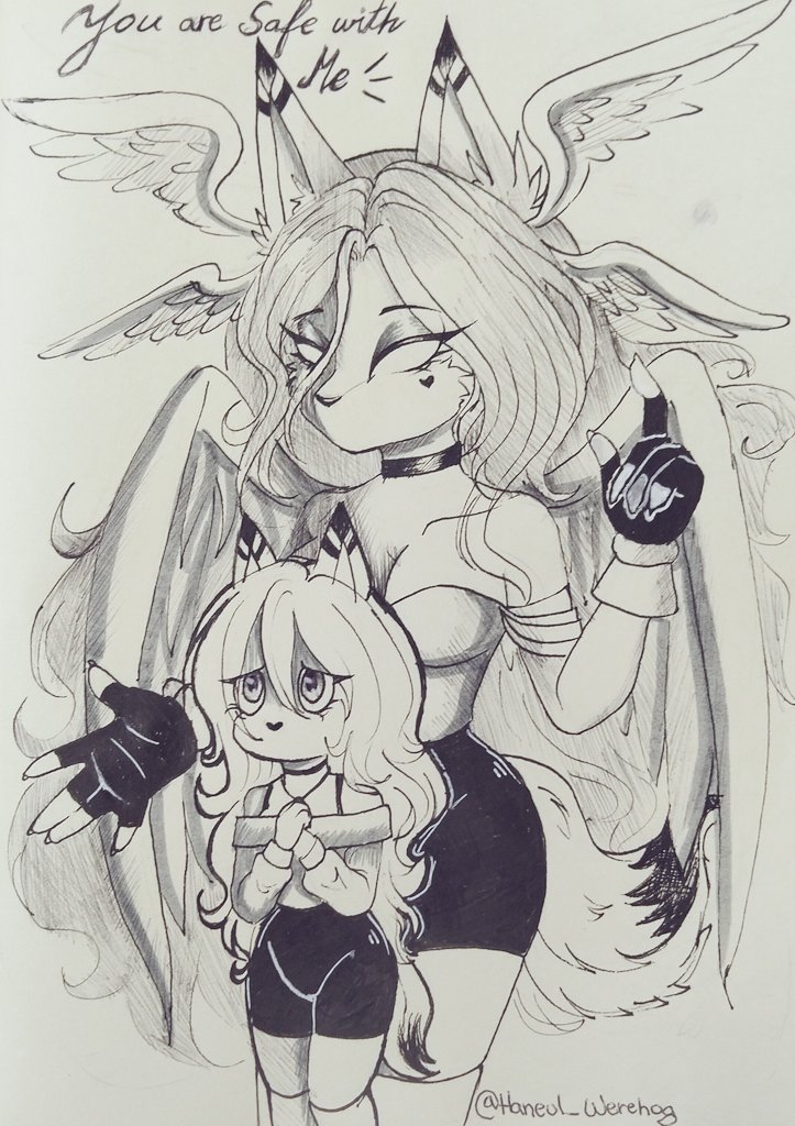 New drawing! 🩵
The truth is that Goddess Haneul sometimes protects Haneul in Amnesia; she is safe if she believes. ✨❤️‍🩹

#Haneul_Werehog #DrawingProcess #OC #art
