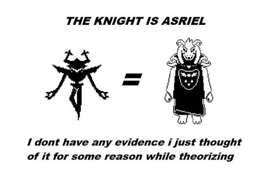 I don't mean to get political on main, but I'm an Asriel-Knight Truther. :3