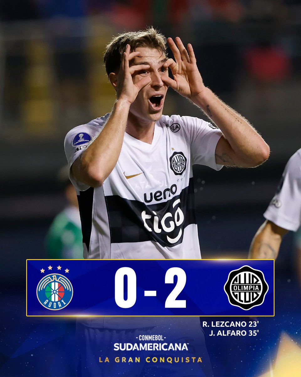 🇵🇾🎉 ¡Victoria de Olimpia de visitante! Los puntos se van para Paraguay en la primera fecha del Grupo G de la CONMEBOL #Sudamericana 🏆

#LaGranConquista