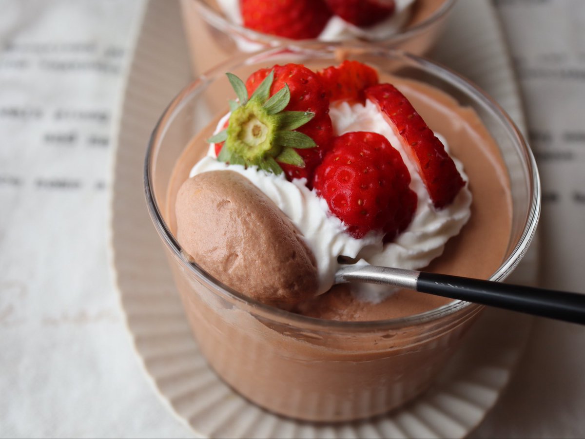 junjun718103's tweet photo. ムース・オ・ショコラ🍓♡ https://t.co/XeXqbUITrK