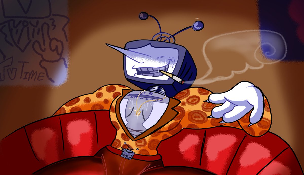 have been. Horribly obsessed with this drawing since it came out! 
Redrew it for fun but I made him a butch,,,, with tape
#defernull