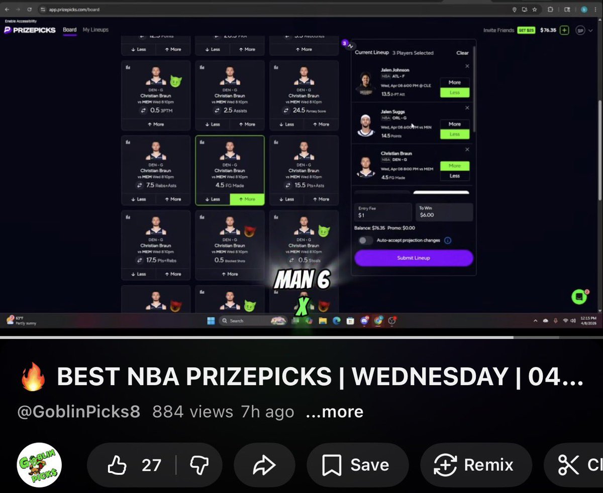 🍀GOBLIN PICKS💰 tweet media