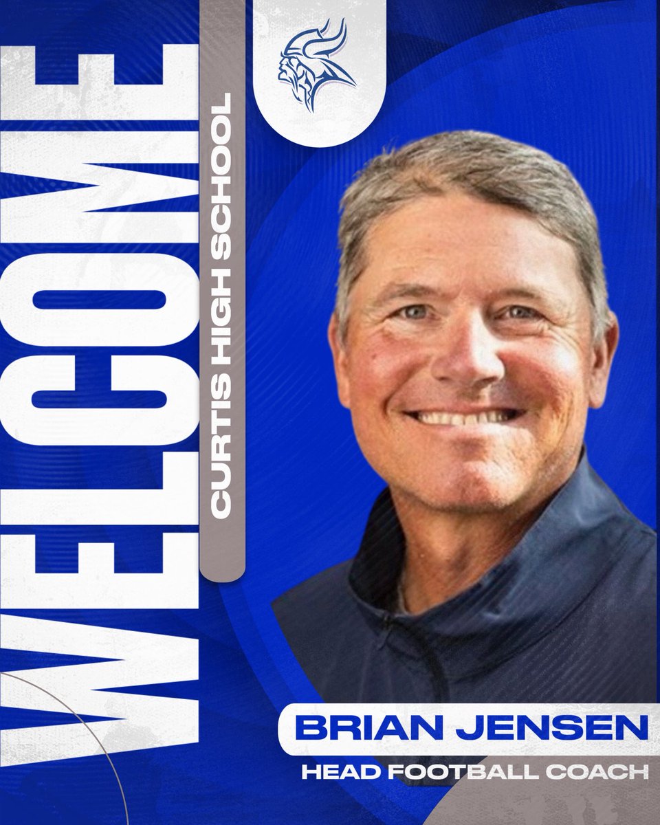 ourvikingnation's tweet photo. Curtis High School is excited to announce Brian Jensen as our new head football coach!

Jensen is a UP native, 2 X State Champ and Hall of Fame Inductee with over 20 years of successful coaching experience. 

Please join us in welcoming Coach Jensen to Our Viking Nation! https://t.co/4nlsAmMiYF