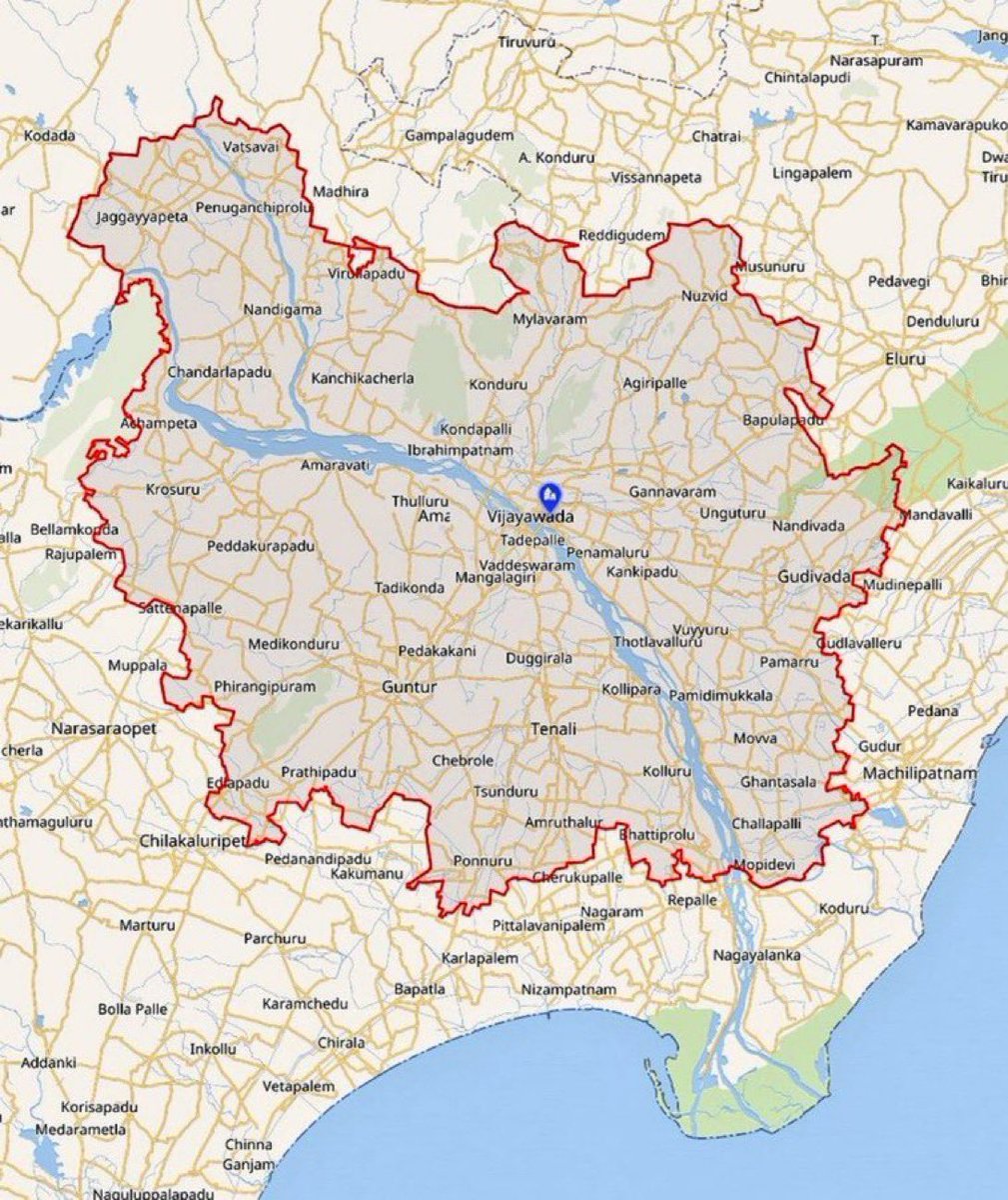 YesPotluri's tweet photo. 📍 Map of Andhra Pradesh capital 

Greater Amaravati https://t.co/KuAMbtAfCt