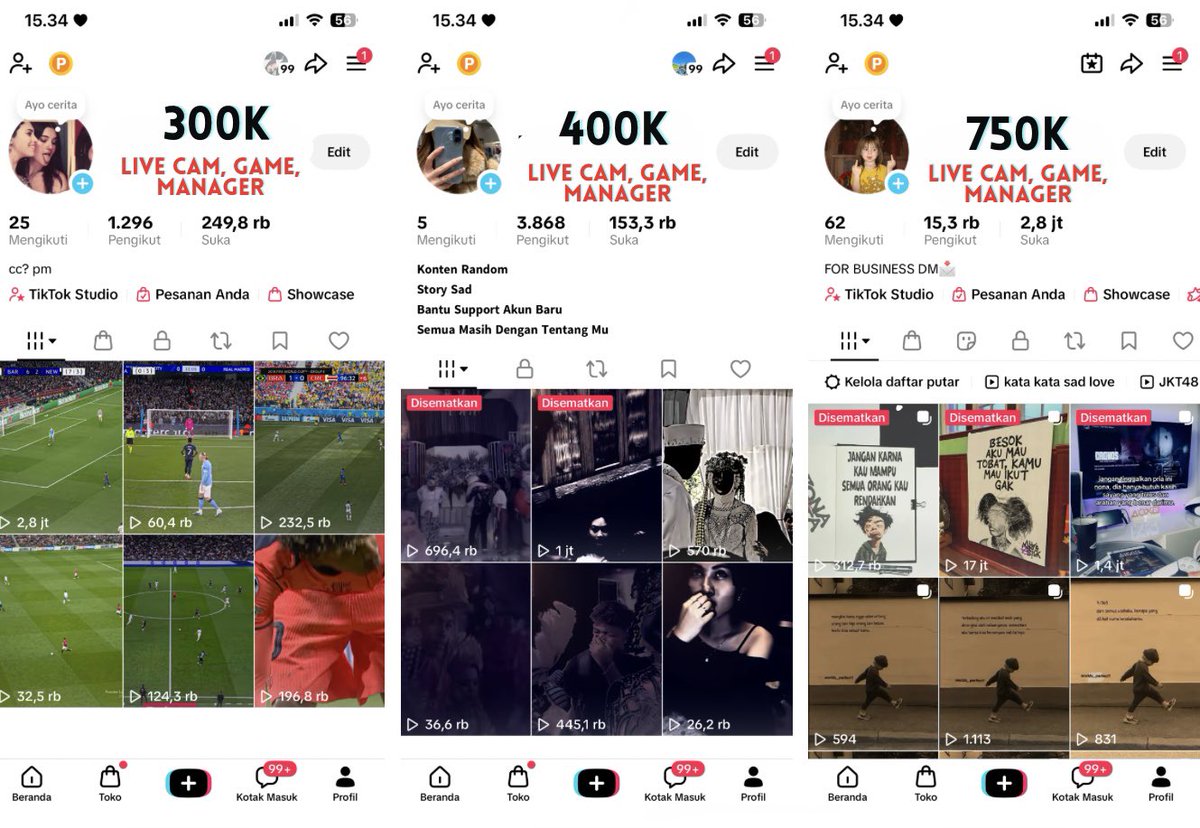 relie jual akun tiktok. tweet media