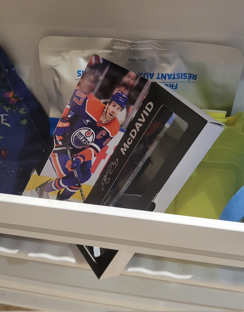 I put Connor McDavid in timeout in the freezer after the stunt he pulled today