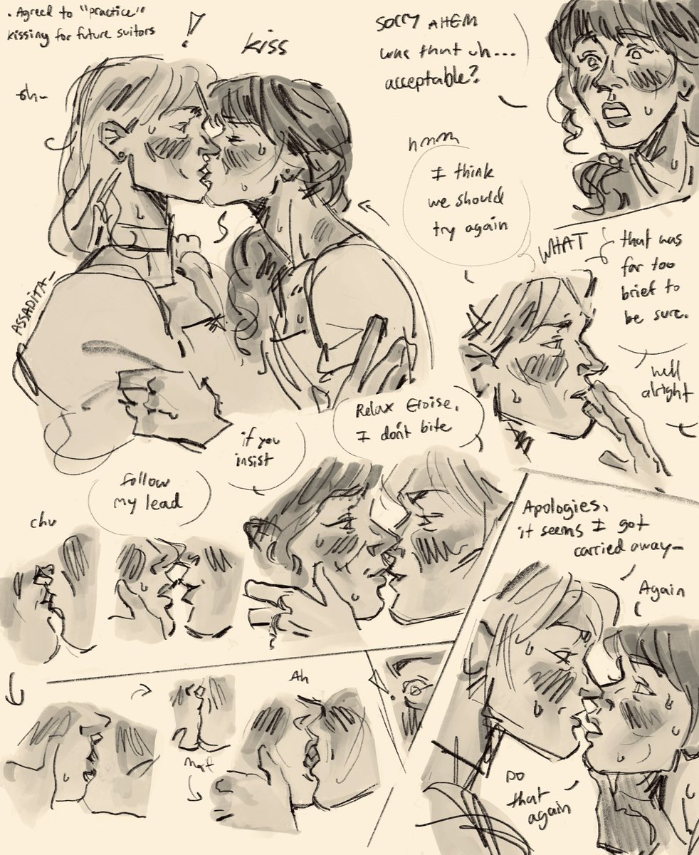 assadita_'s tweet photo. #creloise kissing practice send tweet https://t.co/cDKpJZOBKd