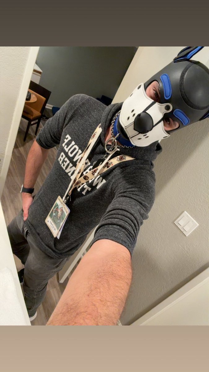 ArcherEricks's tweet photo. Just a pic from LVFC before getting into nightly shenanigans #gay #lvfc26 #gaypup #biteme https://t.co/JyIoBze2tF