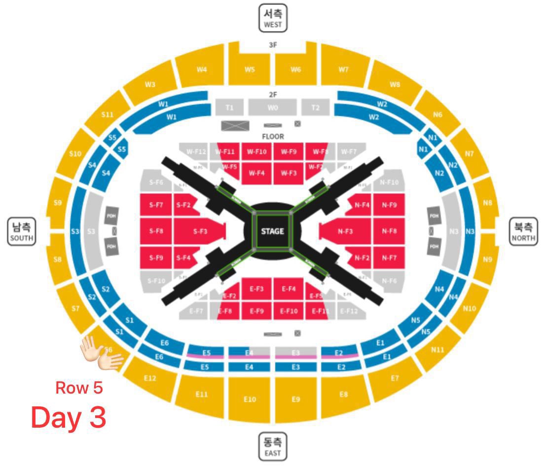[Help RT]
WTS BTS GOYANG TICKET
Facepass only🙏🏼

Day 3 (12 April)
General S - S6 Row5

Meet up at venue
DM me✨

BTS arirang concert in goyang #bts_arirang_ticket #bts_goyang