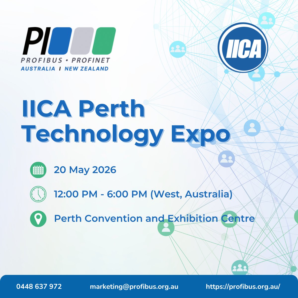 ProfibusN's tweet image. Strengthen your network reliability this quarter with PAANZ.

Save the date: Wednesday, 20 May

PERTH: Meet us at the IICA Tech Expo (12–6pm)
ANZ-WIDE: Join our technical webinar online
profibus.org.au/upcoming-train…

#Automation #NetworkResilience #IndustrialNetworking