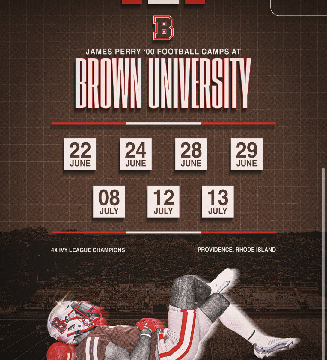 NateNemee's tweet photo. Thank you Coach Wiggins for the personal invite to Brown camp this summer! Can’t wait to experience Providence and work with @coachDjackson1. @BrownHCPerry @Coach_DiRi https://t.co/3gqATSzXNq