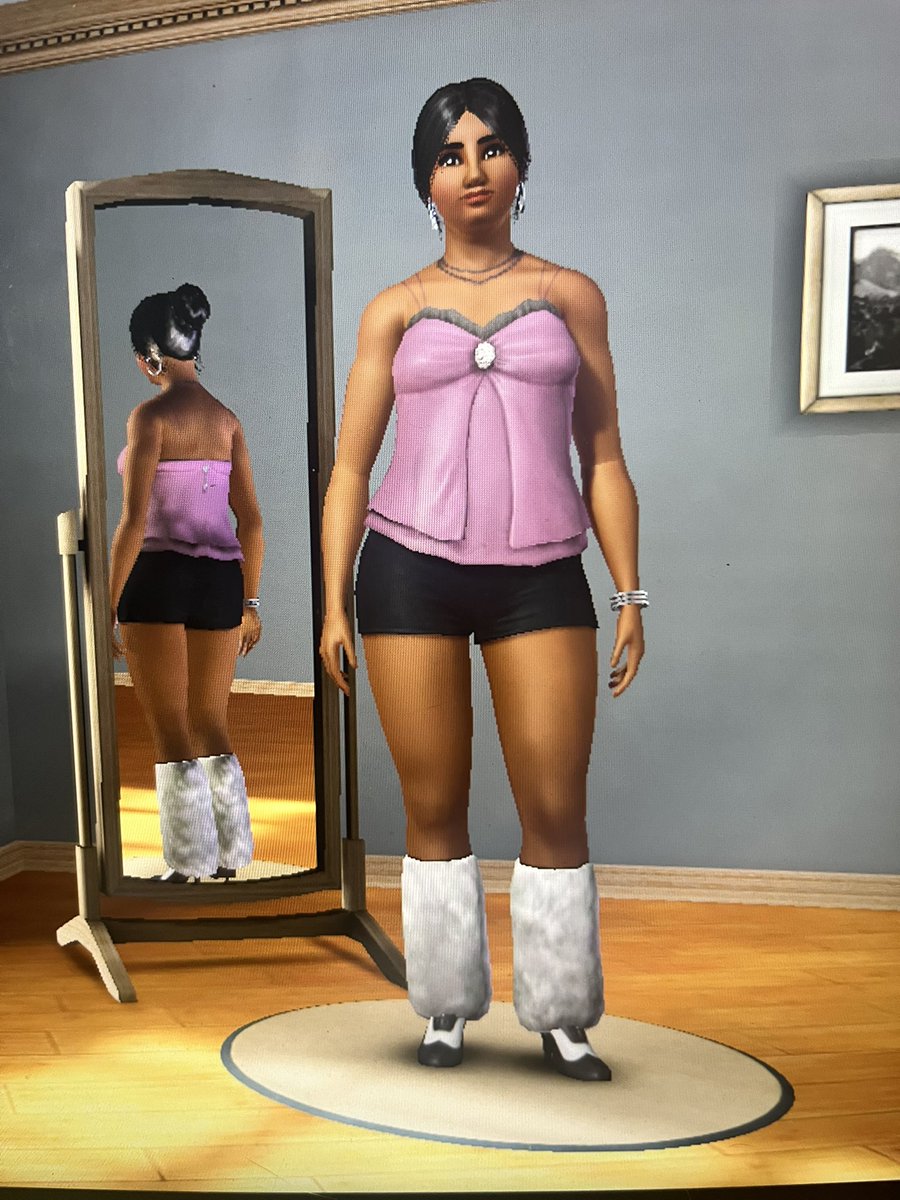 moomackcheese's tweet photo. I would just like to brag about this No CC sim I made in the sims 3 with just base game and store content #lepacy https://t.co/3x5qzs9nlI