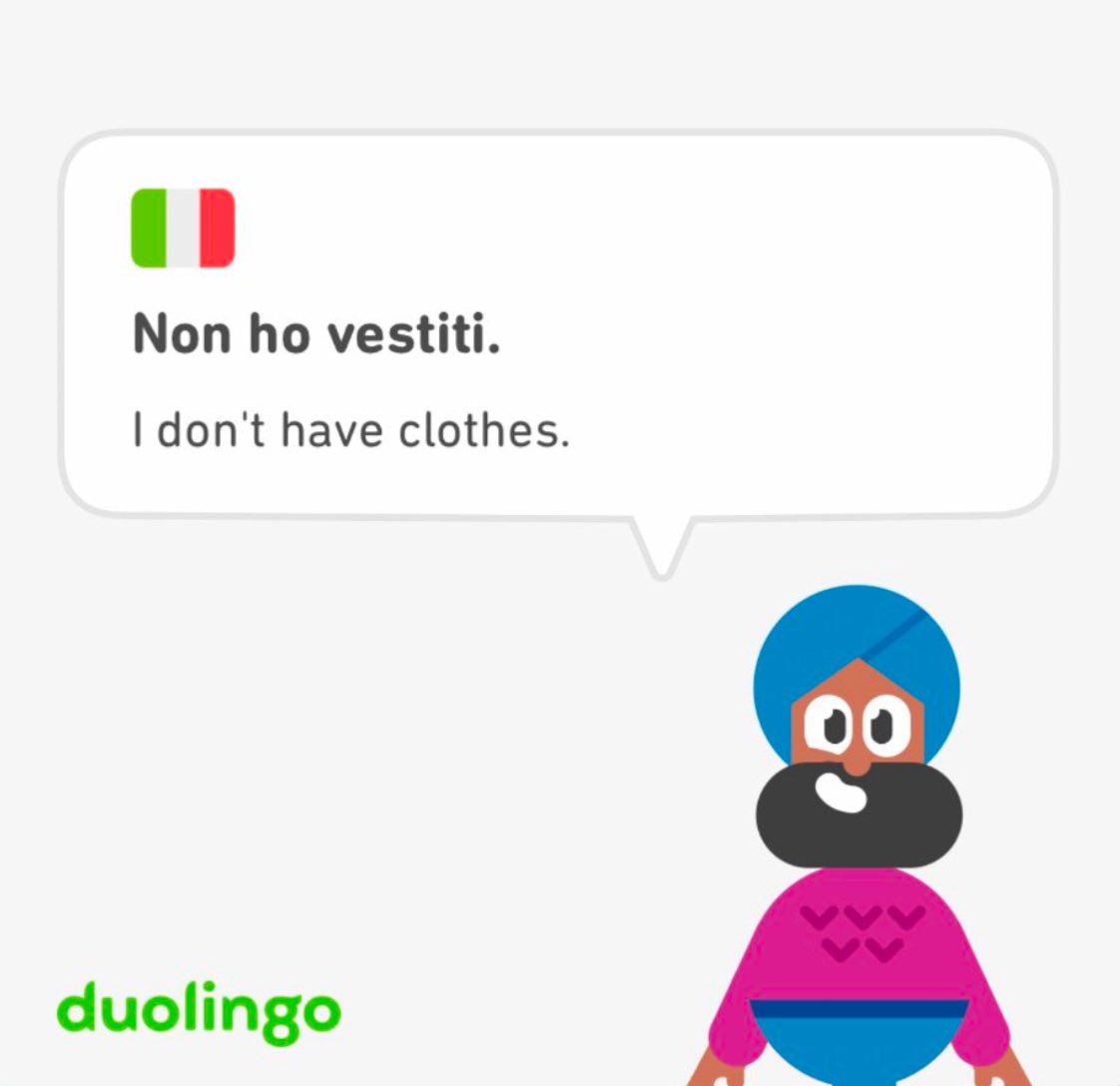 strange duolingo sentences tweet media
