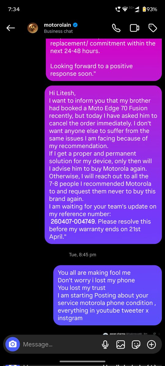 pavan sharma tweet media