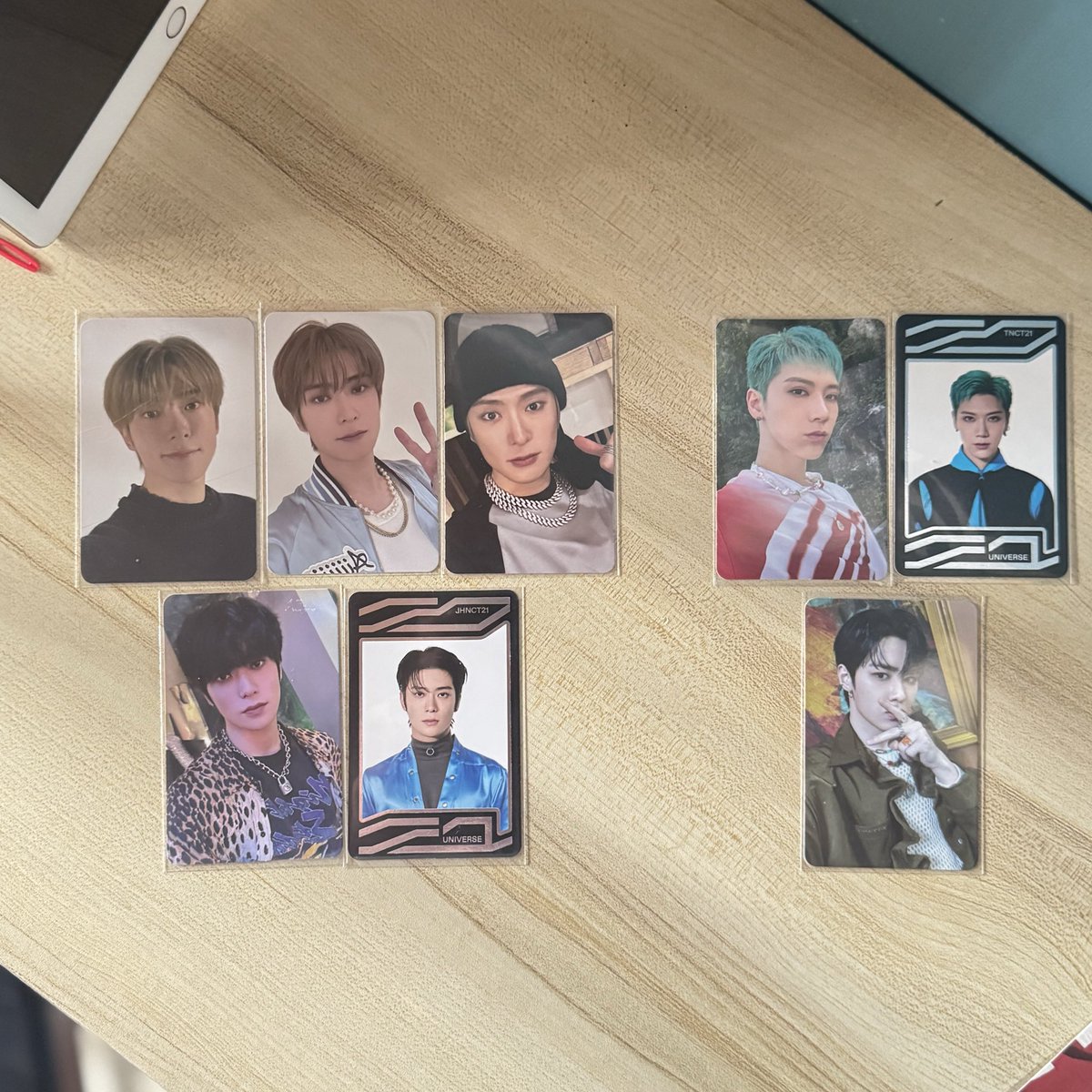 taeoxohaul's tweet photo. wts lfb ph

nct photocards 
— 90 php each except for universe cards 
— universe cards: 25 php each  

mop: gcash
mod: ggx / sdd / meet up smne 
mint condi!

johnny taeyong yuta kun ten jaehyun jungwoo mark jeno haechan nct 127 dream wayv nctu 2021 universe https://t.co/PBmzq6OI1S
