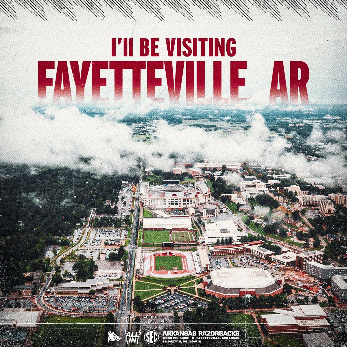 Cash6Davis's tweet photo. I am extremely grateful for this invite!! I will be visiting The University Of Arkansas On April 11th!! Can’t wait to experience the culture and energy in Fayetteville🐗!! #Geauxrazorbacks #GoHogs @AGTGfoundation @RazorbackFB @ArkRazorbacks @Coach_Smith10 @CoachOdom_Aaron @JaceLejeune @JeritRoser @JoeVac70 @LiveOakFB