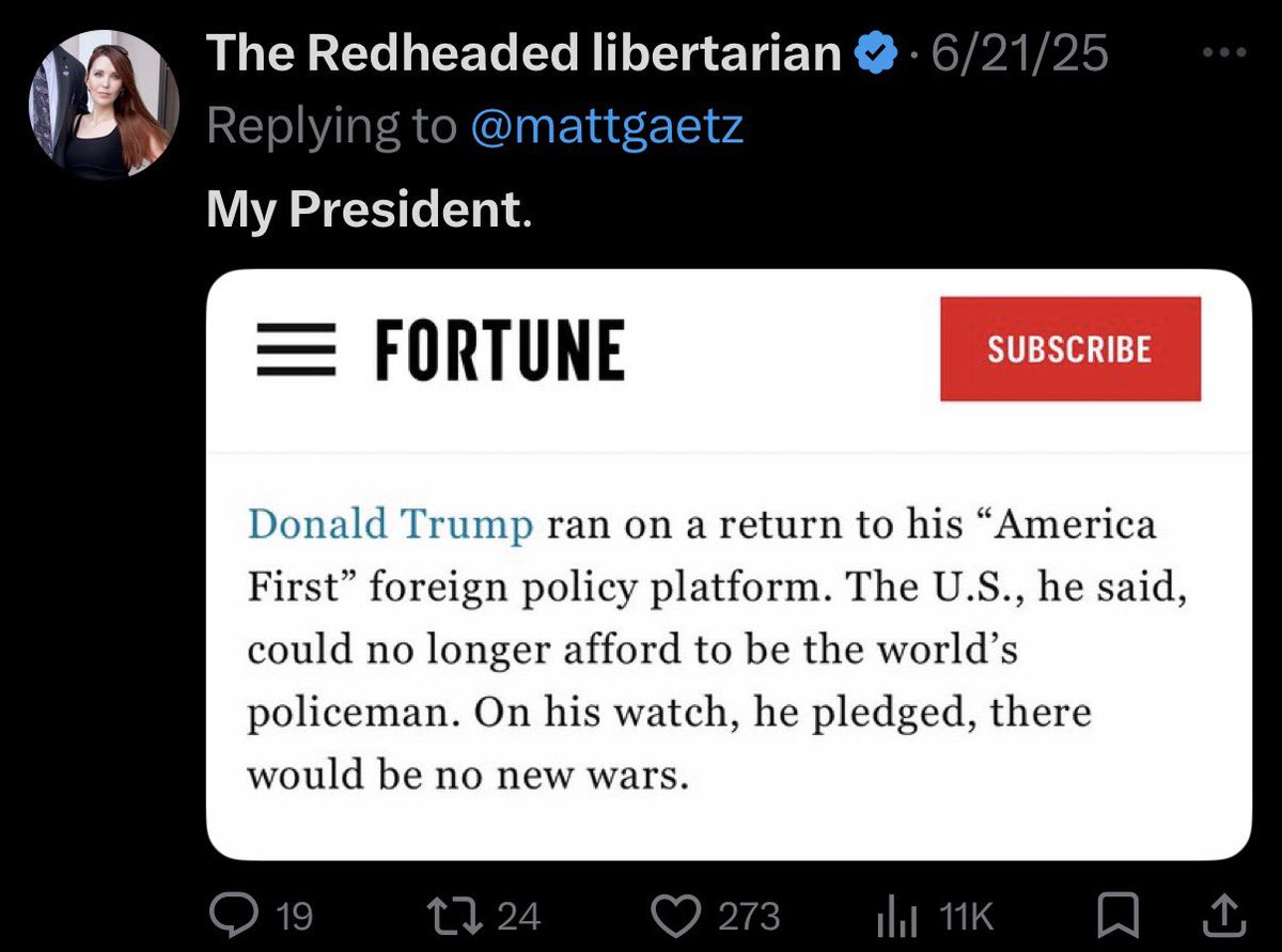 The Redheaded libertarian tweet media