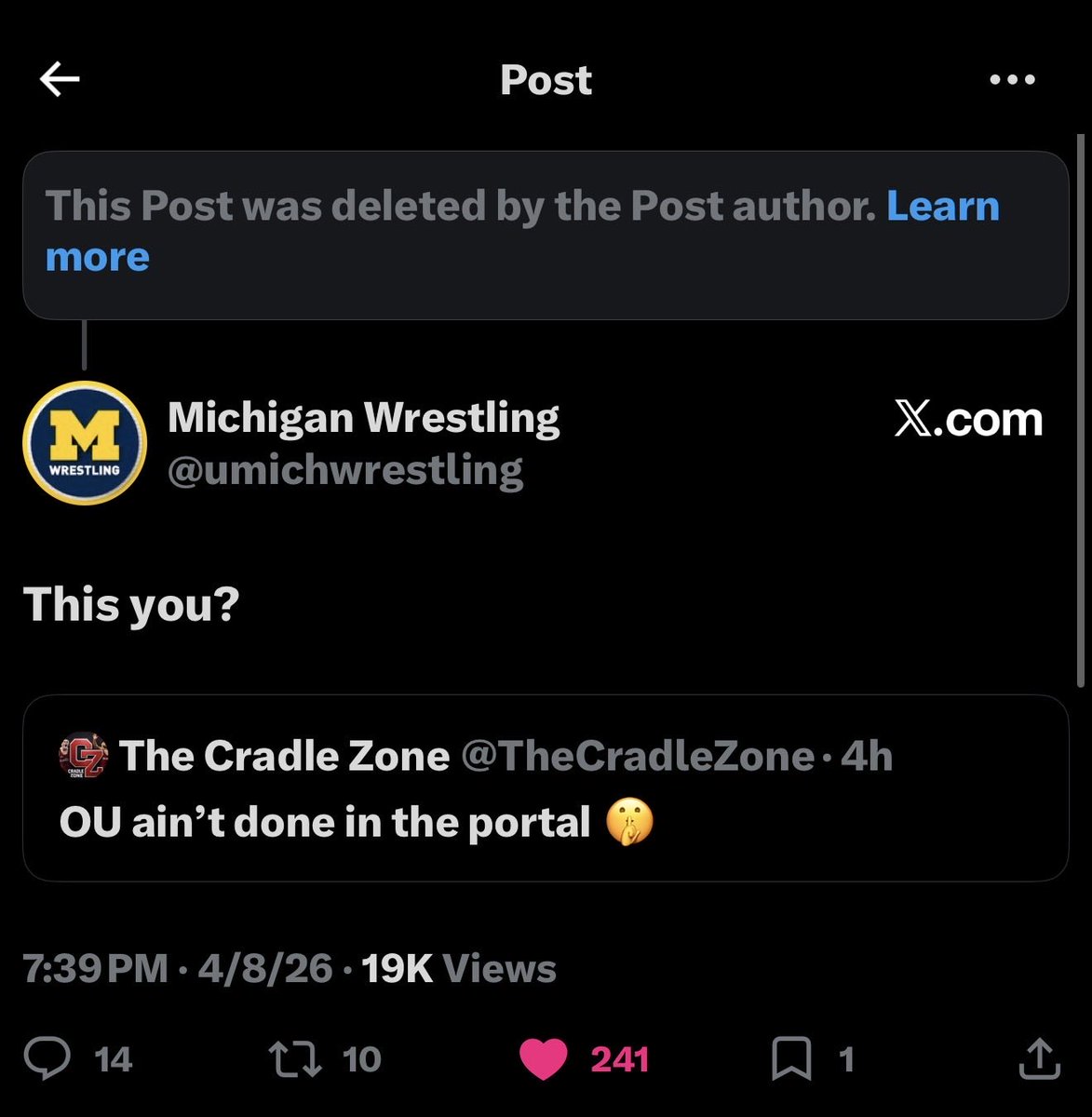 ChineseDave420's tweet photo. Cradle zone a bitch https://t.co/nofjdf1dLh