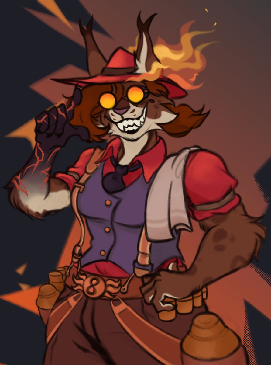 Scorchlet's tweet photo. Smokin'!🔥
#deadlock #furry #artㅤㅤㅤㅤ https://t.co/257qPaeaMC