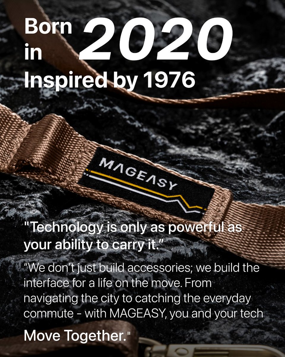 50 years on, the device has changed. How we carry it hasn’t. We’re taking that idea forward, and
MOVE TOGETHER with #MAGEASY ✨ #apple50 #iphone17 #device #techrevolution