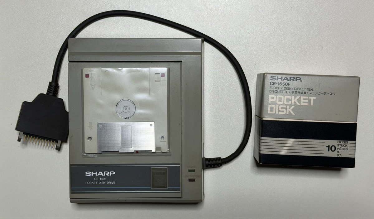 SHARP】CE-140F POCKET DISK DRIVE シャープ ポケコン ポケット