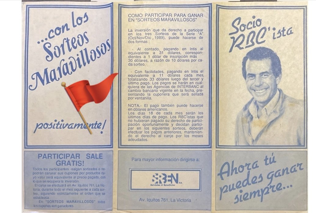 Ni un sol. Se fue esperando que le devuelvan su dinero. R. Belmont para Doña Olga era un estafador. Según la revista Cosas, habría recaudado hasta 7 millones de dólares. 
Cuánto fastidio y, en otros casos, sufrimiento causó el ahora candidato presidencial. Olga guardó pruebas.