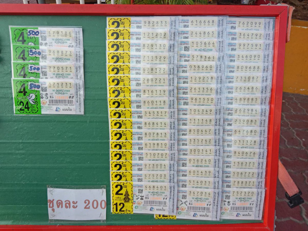 ขายหวยแถมหีแม่ค้า(แอบแฟนเล่น) tweet media