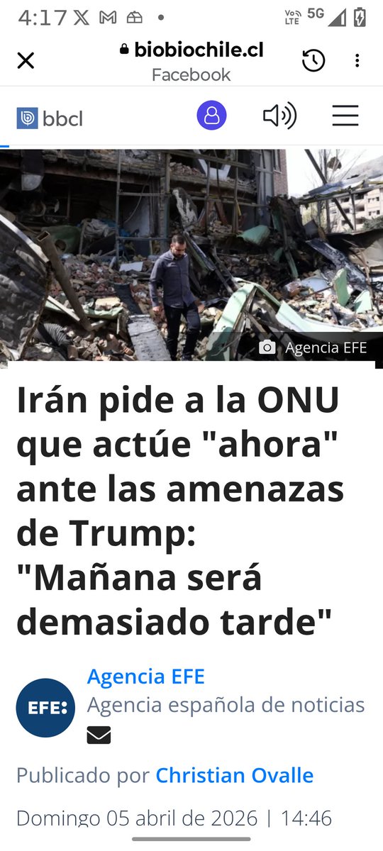 CarrilloNeira's tweet photo. @Sergie_exe @AlertaNews24 Pobre el que vive en otro mundo eres tú ya el cuerdo está conversado en secreto y lo hizo Marcos Rubio y irán le lloro a la onu que interviniera por tenían miedo del uranio que tiene enriquecido que una bomba de EEUU lo activará así vive la realidad https://t.co/MOKZmGBLgY