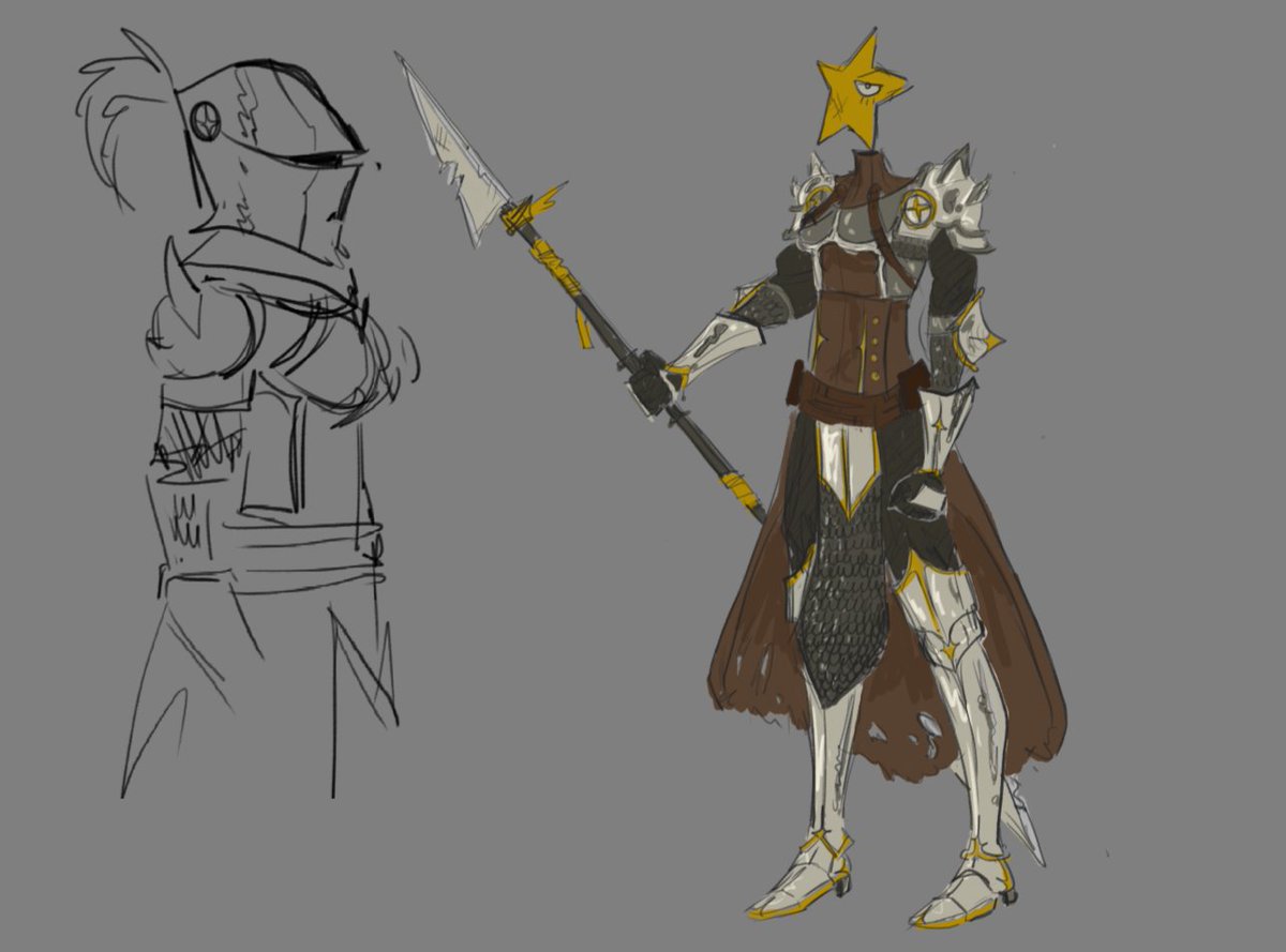 Desenho d estrela medieval #ocart #fanart