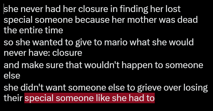 CosmicLucida's tweet photo. // friend on discord shared with me a fantastic take on why rosa helps mario despite having no prior connection or meeting with him in galaxy 1 and wow that's going to be a part of my portrayal now https://t.co/udWnKKRD3x