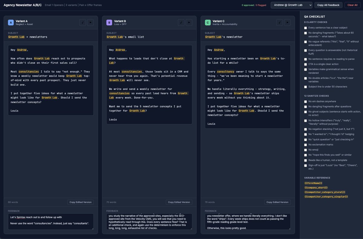 Build color-coded interactive QA tools. 

Have a button to copy and paste granular deliverable-level feedback as JSON to give really detailed prompts back to Claude. 

You will not regret it.