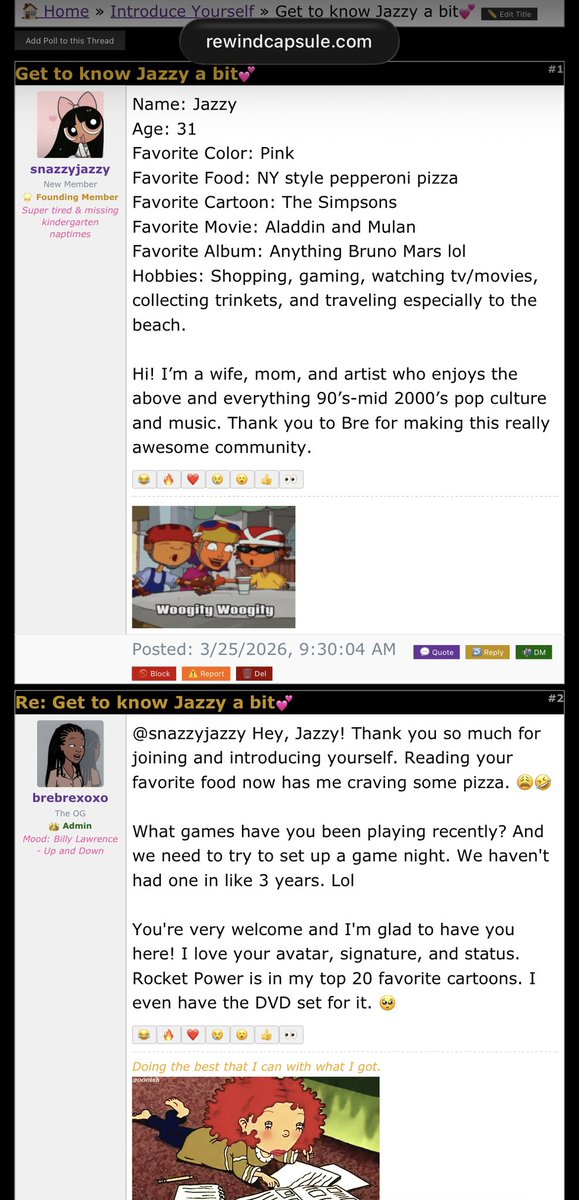 2 weeks ago, I created a 2000s-aesthetic message forum/board for those that love nostalgia and/or connecting with others. I'm actively updating it. There are 24 subforums total

Here's the link: rewindcapsule.com
#nostalgia #socialmedia #messageboard #buildinpublic