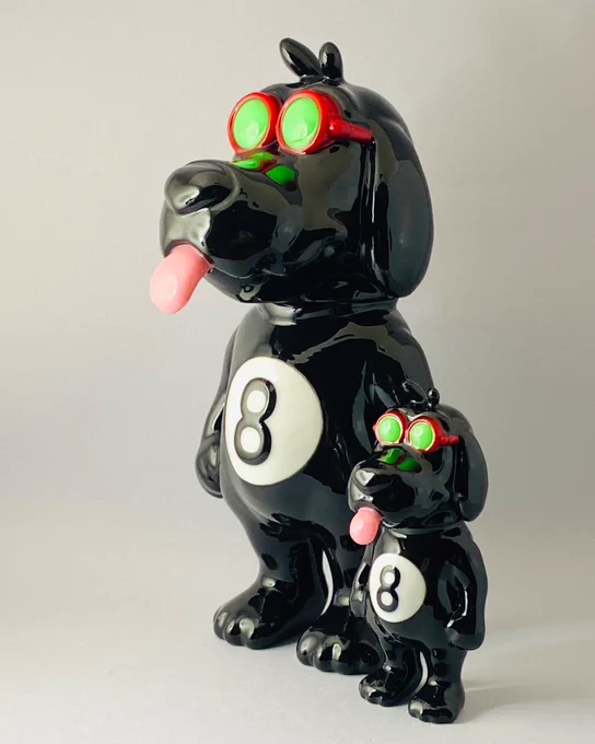 Rap 8-Ball 200% 完成〜〜〜ぃ SFカーニバル 4/11-12 代官山 蔦屋書店 T-Site #designerstoy #arttoy #3dprinted #ソフビ #sofubi