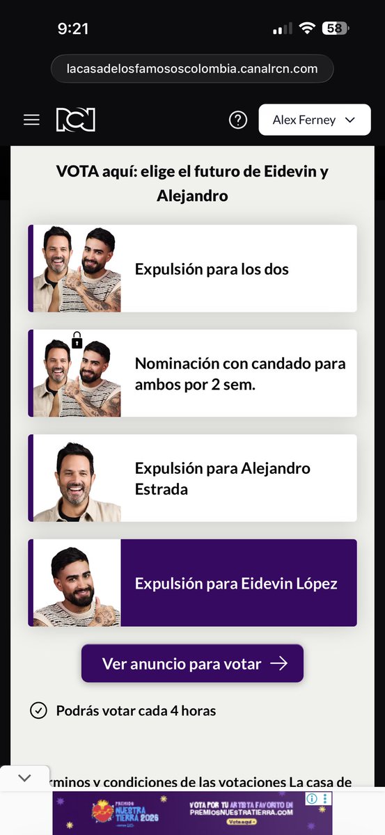 Para afuera Eidevin, votemos masivamente para sacar a esta larva de la casa. #LaCasaDeLosFamososCol3