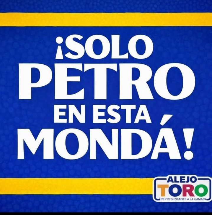 <a href="/JDOviedoAr/">Juan Daniel Oviedo</a> Petro es el puto amo. Ganarse el cariño de tanta gente, a pesar de los ataques de los medios, es algo que dice muchas cosas.
