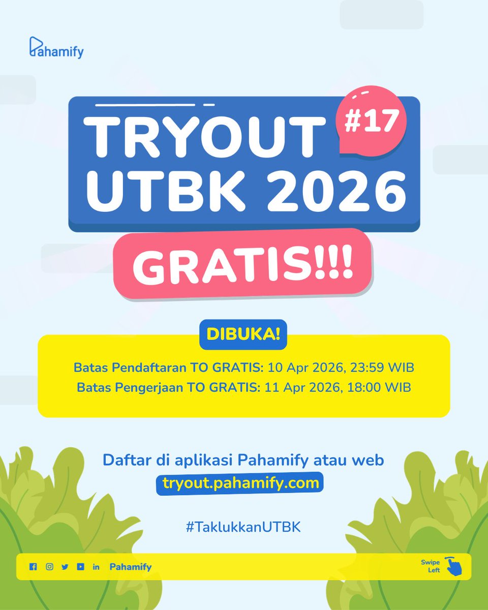 Pahamify | TO + Live Class UTBK & Ujian Mandiri tweet media