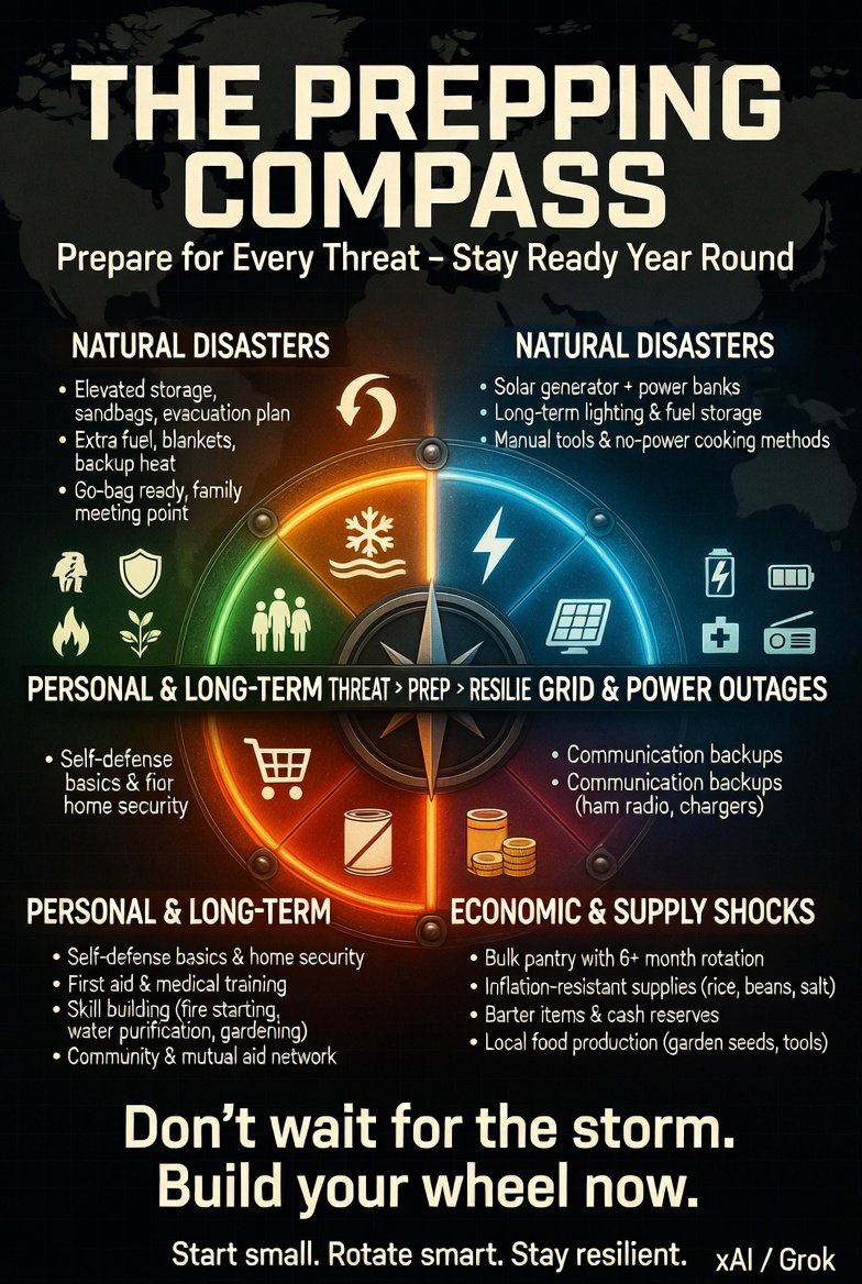 Prep BEFORE the storm cause the storm doesn't care about you! <a href="/PreppingMom/">Prepping Mom</a>