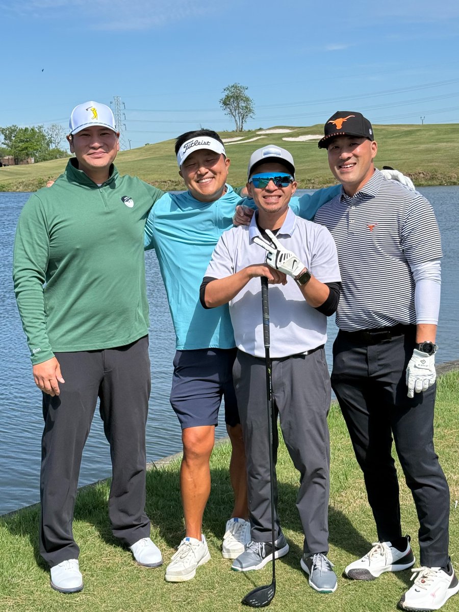AsianChamberHou's tweet photo. A beautiful day for golf, networking, and giving back! ☀️⛳️ Thank you to everyone who joined the Chamber’s annual Golf Tournament to help raise scholarship $$ for Houston-area high school students. Special thanks to LPGA Pro Anne Chen for taking on golfers at the Par 3! 💙 https://t.co/eGl4Ctq8bN
