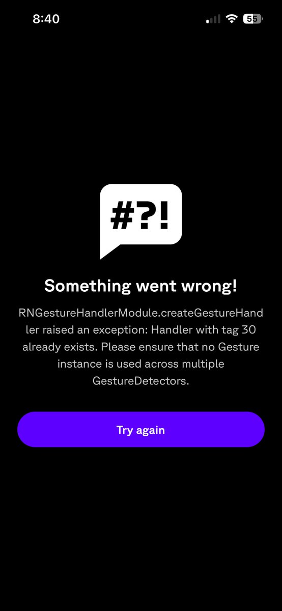 roderickgorby's tweet photo. @TakeTakeTakeApp The report bug/feedback quote icon on the tip left of the app keeps giving me this error: https://t.co/hNo7AbMphI